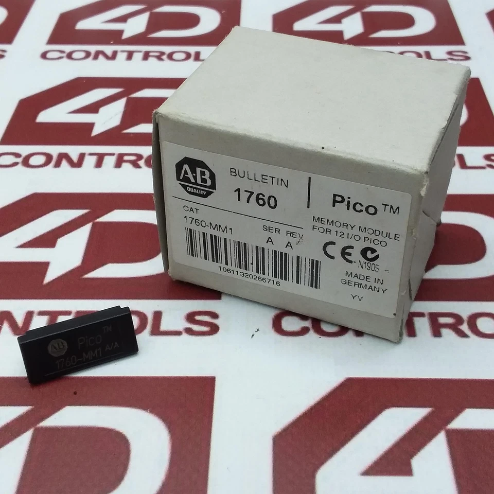1760-MM1 | Allen Bradley | Pico Memory Module 12 Point  8K, Opened (NSO), Ser A - Image 1 of 1