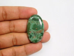 Vert Naturel Magnaprase Cabochon Desseré Gemme pour Bijoux 51 Cts. ME-2537 - Picture 1 of 4