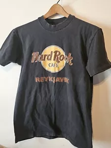 Vintage 80 90s Hard Rock Cafe Reykjavik Single Stitch Graphic T Shirt Size M MED - Picture 1 of 6