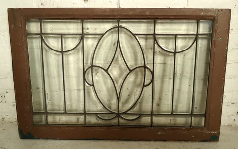 Vintage Clear Glass Window Panel (05541)NS Cover