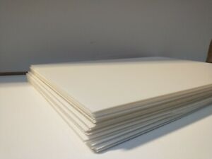 10 sheets of A4 (297mm x 210 mm) White Fluted Plastic Correx Board- 3.5 m Thick