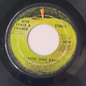 Plastic Ono Band Give Peace A Chance / Remember Love 45 RPM 7" Vinyl John Lennon - Imagen 1 de 5