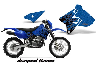 Kit de calcomanías de gráficos de cubierta de moto de cross para Suzuki DRZ 400 SM 00-23 DFLAMES K U Foto 1 de 2