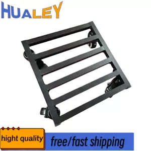 Aluminum Garden Flower Pot Mover Trolley Wheels Rolling Flower Pot Tray - Picture 1 of 5
