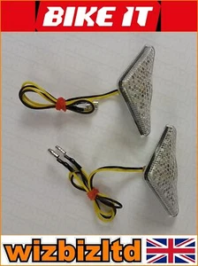 Indicadores universales de carenado LED con marca E Bikeit con lente transparente INDLED60 - Imagen 1 de 12