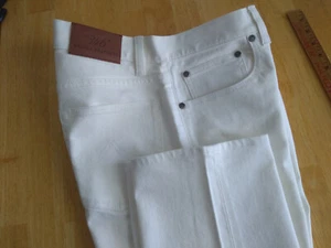 NWOT Brooks Brothers White Cotton Denim Jeans W33 L32 - Picture 1 of 9