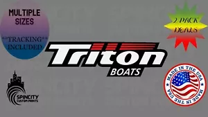 Calcomanía de vinilo TRITON BOATS pesca de lubina logotipo ventana coche camión pegatina - Imagen 1 de 10