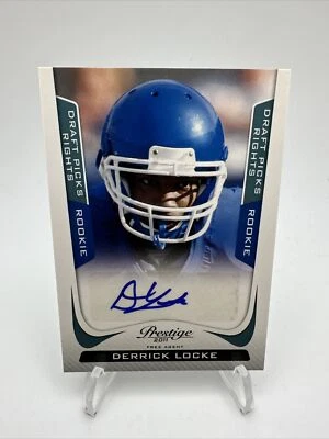 2011 PRESTIGE FOOTBALL No.235 DERRICK LOCKE ROOKIE AUTO /1499 - Image 1 of 3