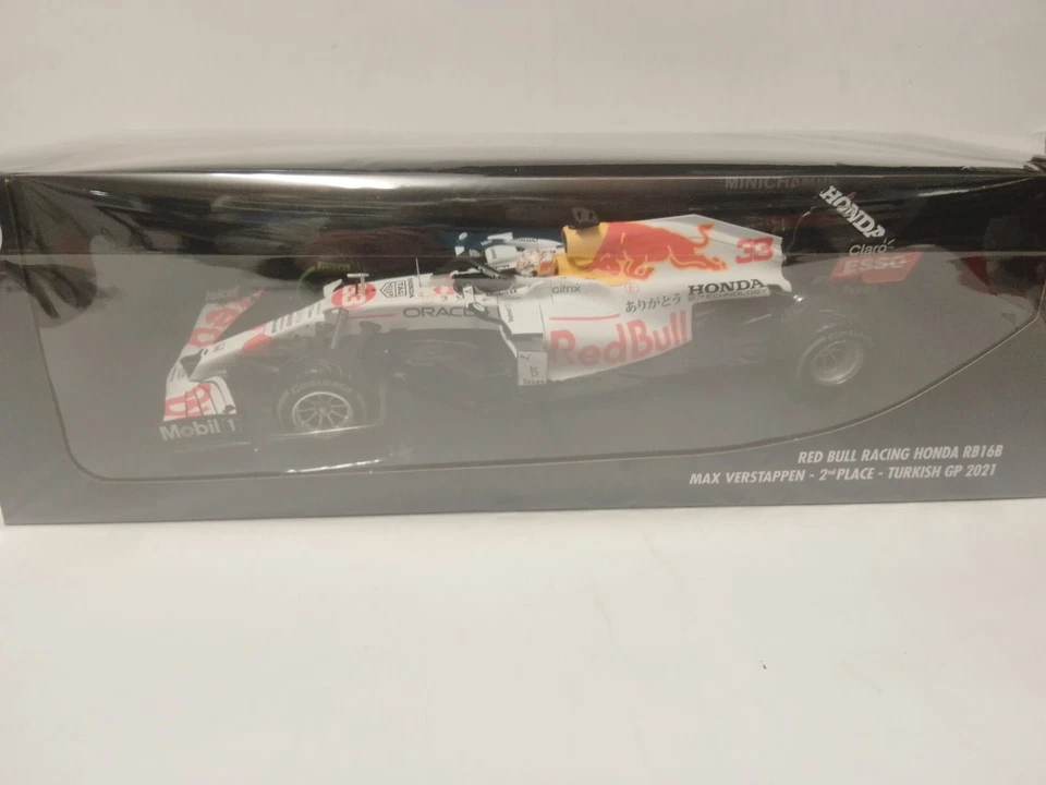 1 18 MINICHAMPS 110211633 Massimo Verstappen Rosso Bull Gara RB16B 2nd Tacchino