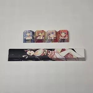 5-key Cartoon Thermal Sublimation Mechanical Keyboard Keycaps 118MM space bar - Picture 1 of 6