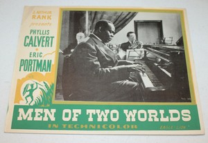 vtg 1946 Men of Two Worlds lobby card Phyllis Calvert Eric Portman Robert Adams