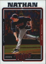 2005 Topps Chrome Minnesota Twins Baseball Card #461 Joe Nathan