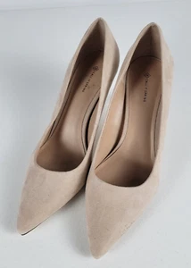 Call It Spring Pumps Women's US Size 9 Beige Faux Leather Suede - Picture 1 of 9