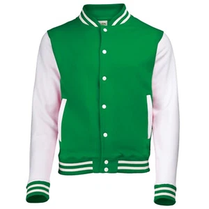 Varsity Jackets - IRISH GREEN/WHITE SMALL (34" Chest) - Stock Clearance - Picture 1 of 1