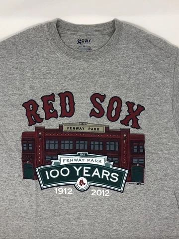 2012 Boston Red Sox Fenway Park MLB 100 Year Anniversary T Shirt (M) Cover