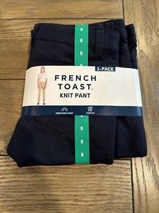 Girls French Toast Two Knit pants, Size 8 - NAVY - 1402672 - Picture 1 of 3
