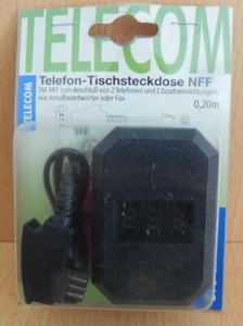 BigBalloon Tisch Telefon Steckdose Dose TAE F Erweiterung auf 3-fach N F F*so639 - Bild 1 von 2