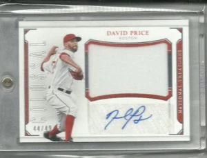 DAVID PRICE Autograph 2016 National Treasure Auto w/gu Jersey Red Sox 44/49 - Picture 1 of 1