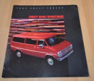 1985 Chevrolet Chevy Vans Sportvan Brochure Prospekt - Picture 1 of 5