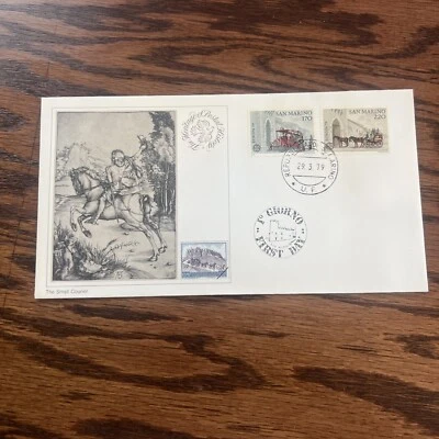 The Heritage of Postal History FDC San Marino The small Courier 3-29-79 - Image 1 of 2
