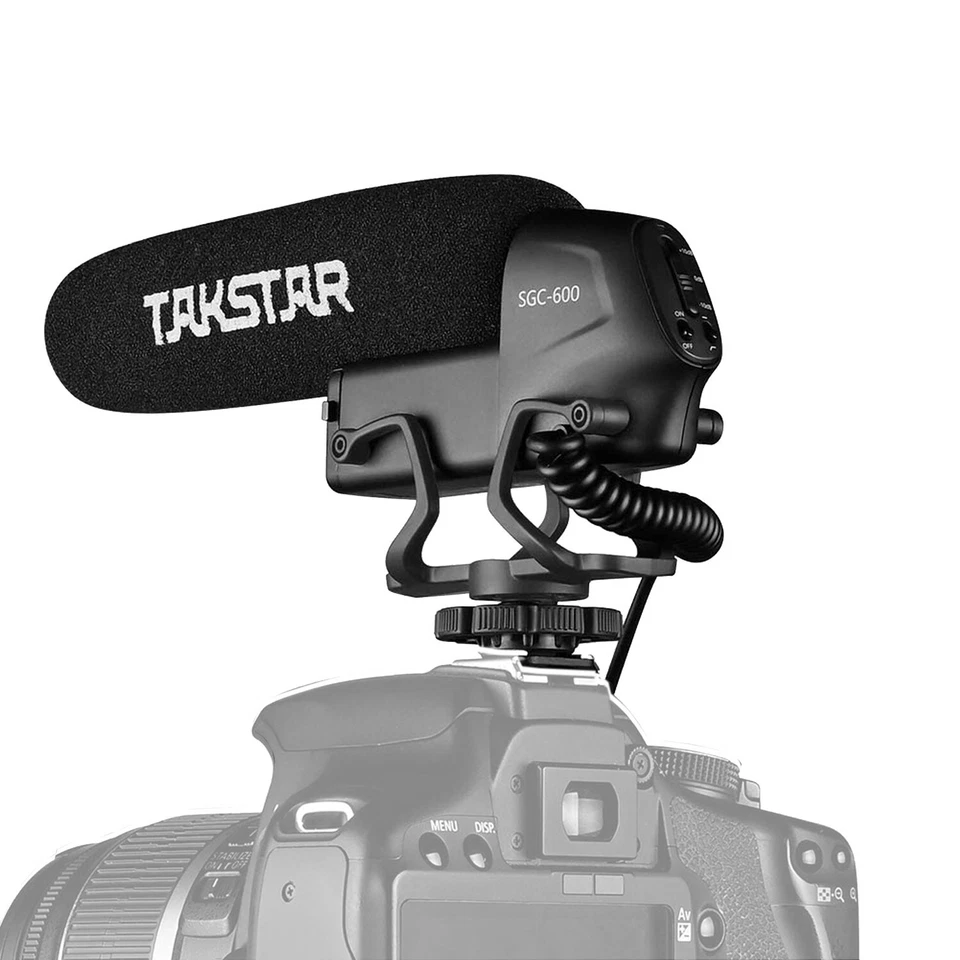 Micrófono de video cardioide escopeta Takstar SGC-600 para Canon 5D IV III II 6D Foto 1 de 4