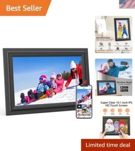 Modern 10.1 Inch Touch Screen Digital Picture Frame - Family Sharing Made Easy - Picture 1 of 9
