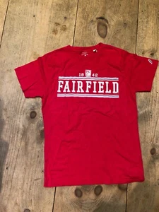 Fairfield University Stags Erwachsene Medium rot Kurzarm T-Shirt T-Shirt neu mit Etikett - Bild 1 von 11