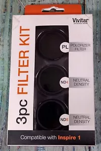 Vivitar Pro/Action Series - 3pc Filter Kit - Compatible with Inspire 1 - NEW - Picture 1 of 6