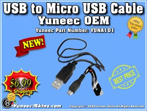Yuneec USB to Micro USB Cable for Yuneec Typhoon H/H-Pro with ST16 Controllers - Picture 1 of 1