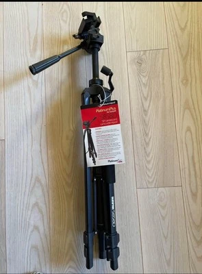 Sunpak 5858D Tripod Black Gently Used Photo Video Quick Release W/ Phone Mount - Image 1 of 4