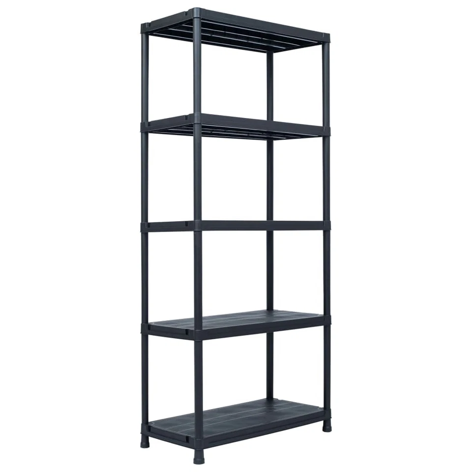 1/2/5x Storage Shelf Rack Plastic Display Unit Bookcase Multi Sizes vidaXL - image 1 of 1