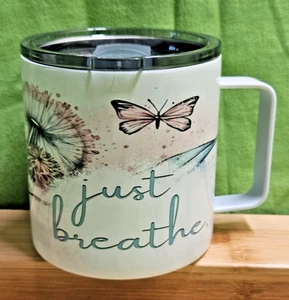 SASSquatch Tumblers 16 oz "just breath" Mug w/Lid - Picture 1 of 11