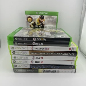Xbox One, Xbox 360 Game Lot (9 Games) NHL, FIFA, CoD, Halo, Saints Row, more - Picture 1 of 2