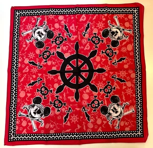 Disney Bandanna Pirates Caribbean Cruise Mickey Bandana NEW! Costume Halloween - Picture 1 of 8