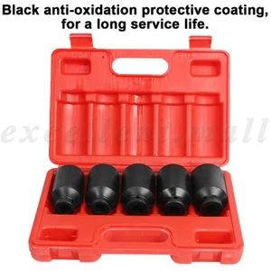 30mm 32mm 34mm 35mm 36mm Sockets 1/2" Drive Deep Impact Axle Hub Nut Socket Set - Picture 1 of 12