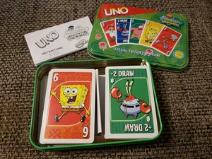 SPONGEBOB Edizione Speciale UNO Gioco di Carte. Completo latta verde - Foto 1 di 1