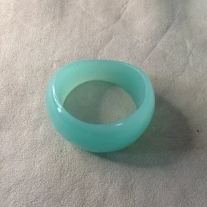 NWOT Chunky Lucite Seafoam Bangle Bracelet; trending Style, Avant Garde, Boho - Picture 1 of 2