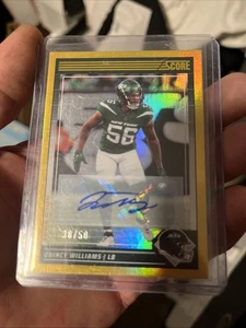 2024 Score - Quincy Williams #221 Gold Zone /50 Autograph  - Bild 1 von 3