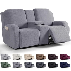 Loveseat Recliner Covers with Middle Console Slipcover, Recliner Sofa Covers ... - Picture 1 of 6