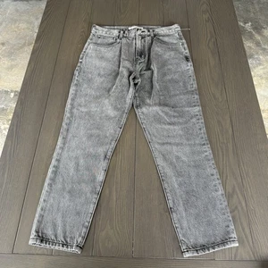 Pantalones de mezclilla PacSun holgados plisados para hombre 32x28 gris claro lavado cónicos - Imagen 1 de 14
