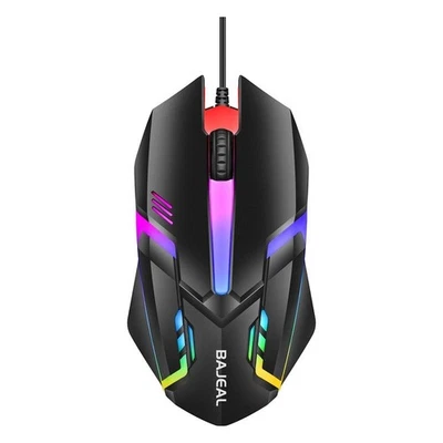 USB Wired Gaming Mouse Compact Design 1600DPI with LED Lighting Effect - Image 1 of 4