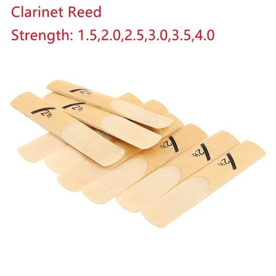 10pcs/set Clarinet Reed 1.5,2.0,2.5,3.0,3.5,4.0 Strength Air-Dried Accessories - Image 1 of 4
