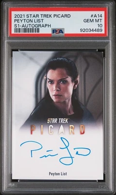 Peyton List 2021 Rittenhouse Star Trek Picard Season 1 AUTO POP 1 PSA 10 - Image 1 of 2