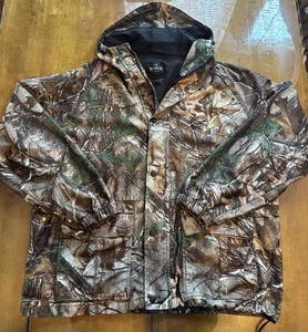 VTG Red Head Squaltex Bone Dry Rain Jacket Mens Medium Multicolor Camouflage - Picture 1 of 20