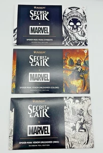 Magic The Gathering Spider-Man ✨ LÁMINA ✨ Guarida Secreta Maná Simbionte Venom Lands Colors Tintas Paquete - Imagen 1 de 7