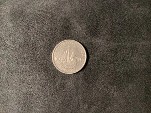 1987 EAST CARIBBEAN STATES  TEN CENTS COIN - Picture 1 of 2