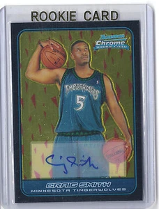 2006-2007 Bowman cromo baloncesto Craig Smith Timberwolves autografiado radiocontrol - Imagen 1 de 2