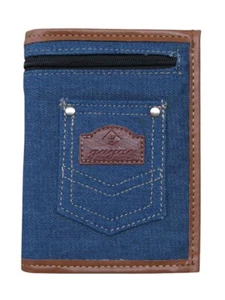 Geldbörse, Portemonnaie Style Jeans Pocket Blau - Geldschein - CB - Identität - - Bild 1 von 4