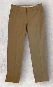 Banana Republic Sy Slim Ankle Wollmischung Hose Damen 10L hellbraun komplett gefüttert - Bild 1 von 6