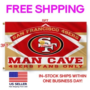 San Francisco 49ers Red Flag 3x5 FT Large Banner American Football NEW Bosa - Picture 1 of 12